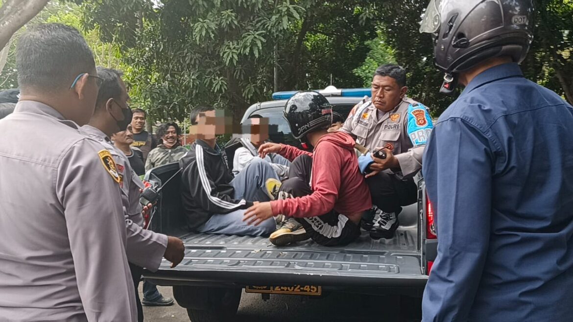 Di duga Hendak Tawuran,Empat Pelajar Diamankan Polsek Kesambi Jajaran Polres Cirebon Kota