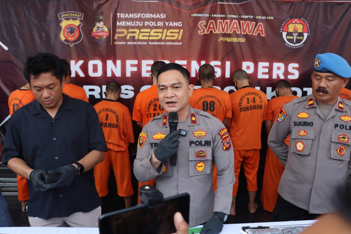Satnarkoba Polres Cirebon Kota Berhasil Ungkap Delapan Kasus dan Delapan Tersangka Periode Bulan Agustus 2023