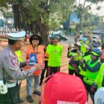 Hari Ke-5 Pelaksanaan Ops Zebra Lodaya 2023,Sat Lantas Polres Cirebon Kota Kampayekan Keselamatan Bareng "GOJUBAR"