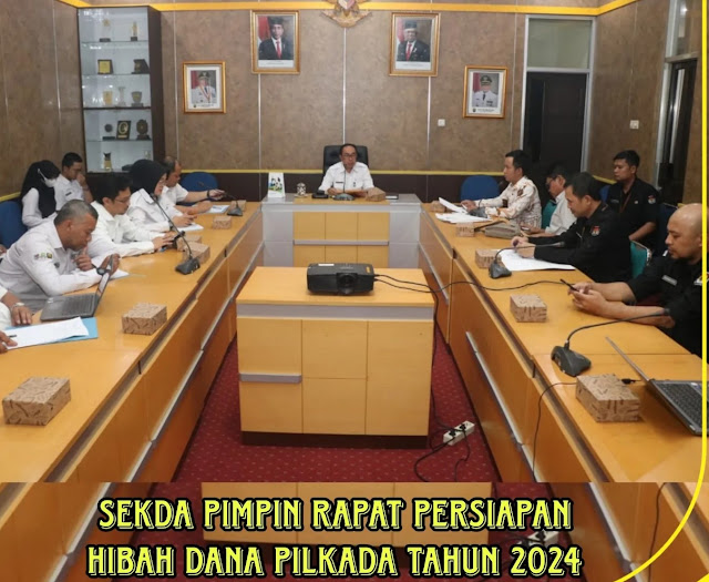 Sekda Kabupaten -Sukabumi Gelar Rapat Anggaran Dana Pilkada 2024
