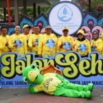 Perumdam Tirta Jaya Mandiri (TJM) berulang Tahun yang ke 33 dirayakan di Palabuhan ratu dengan Gerak Jalan Santai di Ikuti oleh ribuan peserta