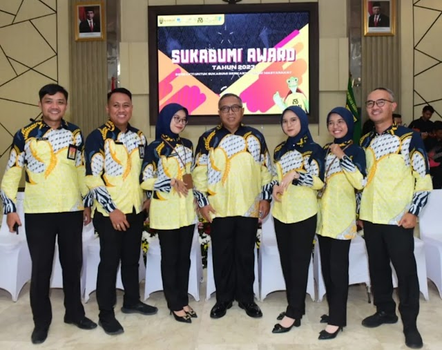 Dalam àcara Sukabumi Award 2023 110 Orang Dianugerahi Penghargaan Oleh Pemkab Sukabumi