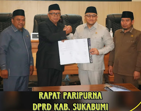 Bupati Marwan Hadiri Rapat Paripurna DPRD Kabupaten -Sukabumi Tentang APBD Perubahan
