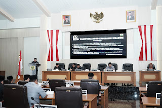 Rapat Paripurna DPRD Kabupaten Sukabumi ke 25 Dalam Rangka Penyampaian Laporan Badan Anggaran DPRD