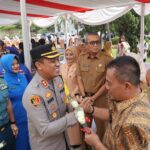 Kapolres Cirebon Kota Hadiri Apel Gabungan Sertijab Wali Kota Cirebon