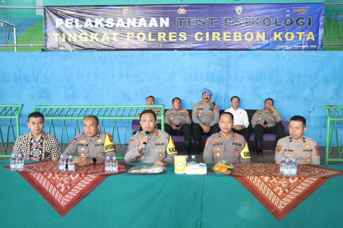 Ratusan Personel Polres Cirebon Kota Laksanakan Tes Psikologi