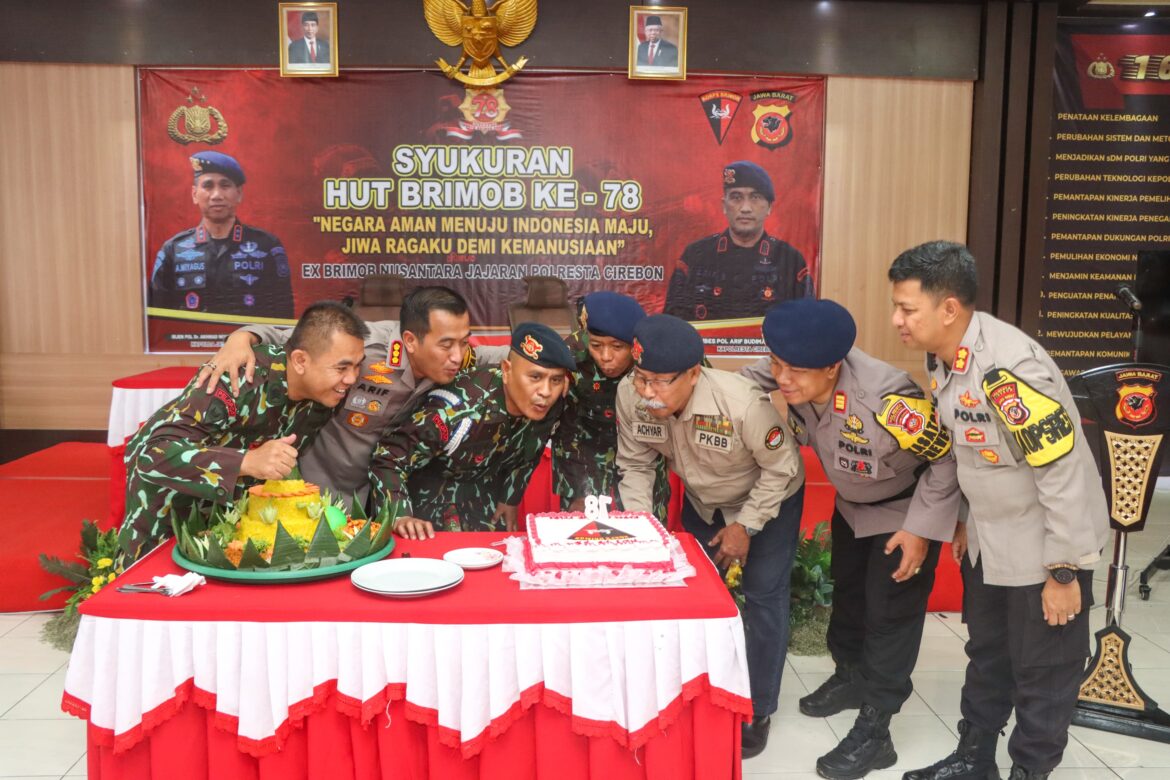 Polresta Cirebon Gelar Syukuran HUT ke-78 Korps Brimob Polri
