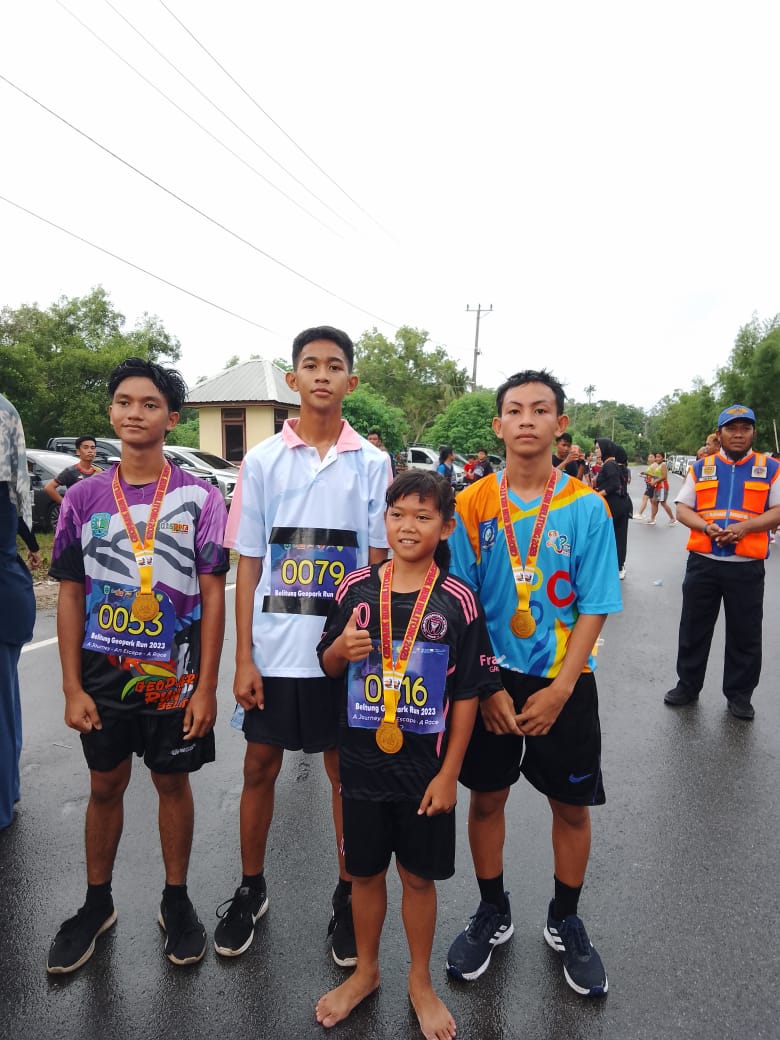 Siswi SDN 40 Tanjungpandan Catatkan Nama Pada Ajang Olahraga Geopark Run Belitung