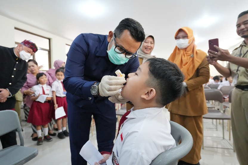Sub PIN Polio Putaran Pertama Kota Mojokerto Capai 101,9% , Tertinggi Kedua di Jawa Timur