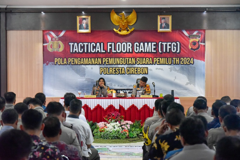 Kapolresta Cirebon TFG Pengamanan Pemungutan Suara di TPS Pemilu 2024