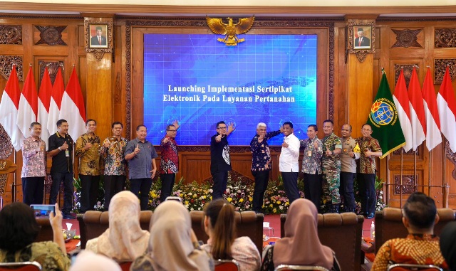 Pemkot Bersama Kantah Kota Mojokerto Launching Implementasi Sertipikat Elektronik, Lebih Aman dan Efisien