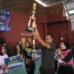 Seru Jalannya Pertandingan Eksibisi Fun Volley Ball & Final Ranting Persit Cabang Kodim Mojokerto