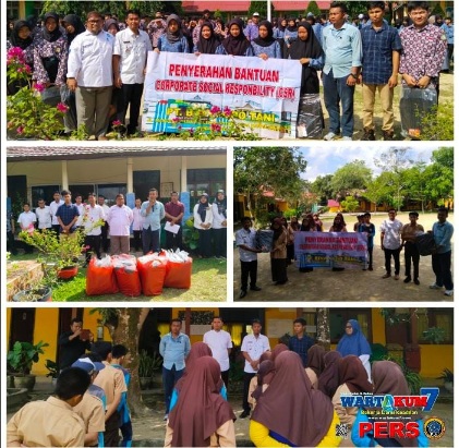 SMKN 1 dan SMPN 1 Badau Terima Bantuan Program CSR Dari PT Bina Agro Tani