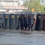 Polres Belitung Melaksanakan Kegiatan Simulasi Sispamkota Operasi Mantap Praja Menumbing 2024