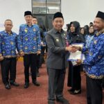 PJ.Sekretaris Daerah Kabupaten Tanggamus Melantik dan Pengambilan Sumpah Atau Janji PNS Dalam Jabatan Fungsional Guru Pengangkatan Pertama di Lingkungan Pemerintah Kabupaten Tanggamus