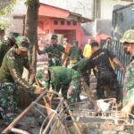 HUT Ke-79 TNI, Kodim 0815/Mojokerto Sasar Karya Bakti Pasar Tengah Kota