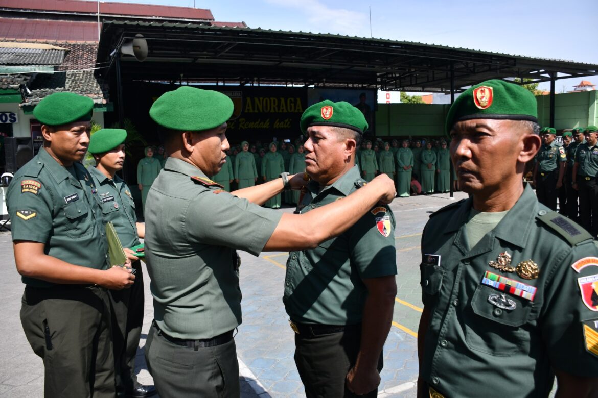 Pimpin Korp Raport, Dandim 0815/Mojokerto : Kenaikan Pangkat Jadikan Motivasi Kualitas Kerja & Pengabdian*