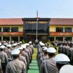 Polresta Cirebon Gelar Apel Siaga dan Penyekatan Jalur Pengamanan Pelantikan Presiden dan Wakil Presiden RI