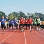 Tes Kemampuan Fisik, Prajurit & PNS Kodim 0815/Mojokerto Laksanakan Garjas Periodik Semester II TA 2024