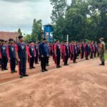 Bentuk Karakter Generasi Muda, Babinsa Koramil 0815/12 Tanamkan Kedisiplinan Siswa SMPN 1 Ngoro
