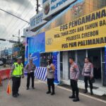 Kapolresta Cirebon Monitoring Pos Pengamanan Palimanan Operasi Lilin Lodaya 2024