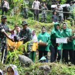 Aksi Tanam 5000 Bambu, Kodim 0815/Mojokerto Bersama Masyarakat Pelihara Sumber Mata Air dan Kearifan Lokal