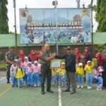 KB TK Islam Anak Sholeh dan TK Pancasila Kunjungi Makodim 0815/Mojokerto, Kenalkan Profesi TNI Sejak Dini