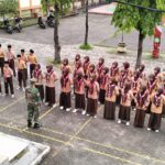 Wasbang di MTs Darul Ulum, Koramil 0815/07 Jetis Fokus Tanamkan Cinta Tanah Air dan Kedisiplinan