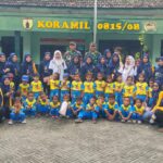 Terima Kunjungan Edukasi PAUD, Koramil 0815/08 Dawarblandong Tanamkan Disiplin dan Cinta Tanah Air Sejak Dini