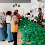 Dukung Generasi Sehat dan Cerdas, Babinsa Koramil 0815/19 Magersari Kawal Program Makan Bergizi Gratis