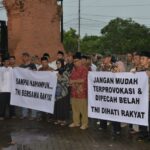 Elemen Masyarakat Mojokerto Gelar Aksi Dukung Pengesahan Revisi UU TNI