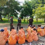 Bentuk Kepribadian Siswa Berkarakter, Koramil 0815/10 Bangsal Latih PBB Siswa SMP Al Akbar