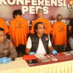 Satresnarkoba Polres Belitung Gelar Press Release Penangkapan Empat Pelaku Narkotika
