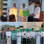 CAMAT SINDANG JAYA GALIH PRAKOSA BERIKAN BANTUNAN SENILAI 30 JUTA KE PENGURUS MASJID ALPALAHIYAH