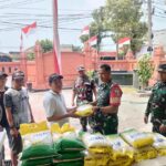 Kodim 0815/Mojokerto bersama Bulog Salurkan 4 Ton Beras SPHP Lewat Gerakan Pangan Murah