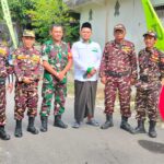 Babinsa Modopuro Bersama Banser Amankan Pengajian dan Sholawatan Maulid Nabi