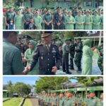 Kodim 0424/Tanggamus Laksanakan Upacara Korps Raport Kenaikan Pangkat