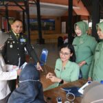 Kesehatan Jadi Prioritas, Korem 082/CPYJ Bersama Kodim 0815/Mojokerto Gelar Cek Kesehatan Personel