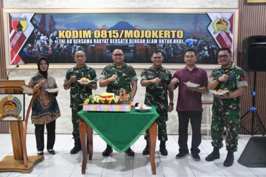 Kodim 0815/Mojokerto Gelar Peringatan Hari Jadi ke-76, Dandim Tekankan Loyalitas dan Jaga Nama Baik Satuan