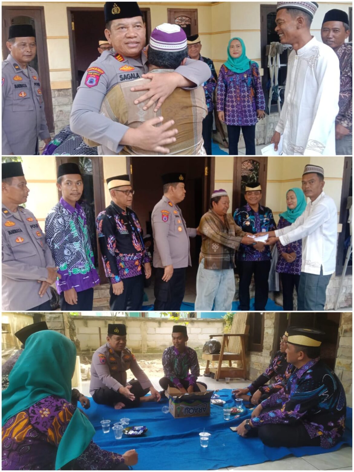 Kapolsek Kresek AKP. Sitta Mardogan Sagala, Kunjungi Keluarga Korban Tenggelam