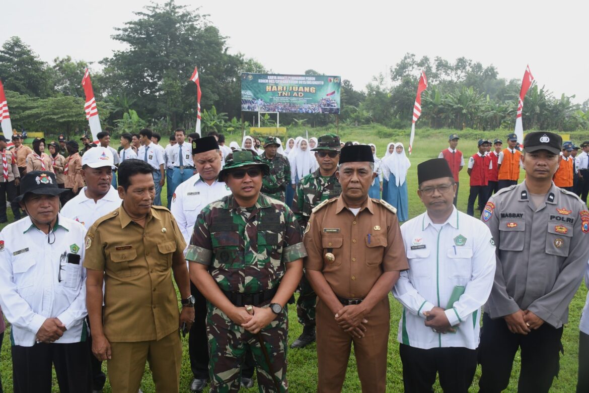 Karya Bakti Penanaman Pohon Kodim 0815/Mojokerto Peringati Hari Juang TNI AD ke-80 Tahun 2025