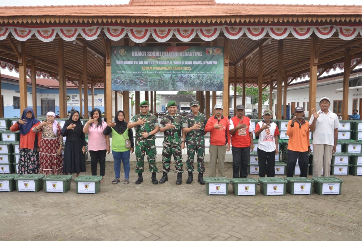 Peringati Hari Juang Infanteri ke-77, TNI AD Gelar Bakti Sosial dalam Rangkaian Tonting YWPJ