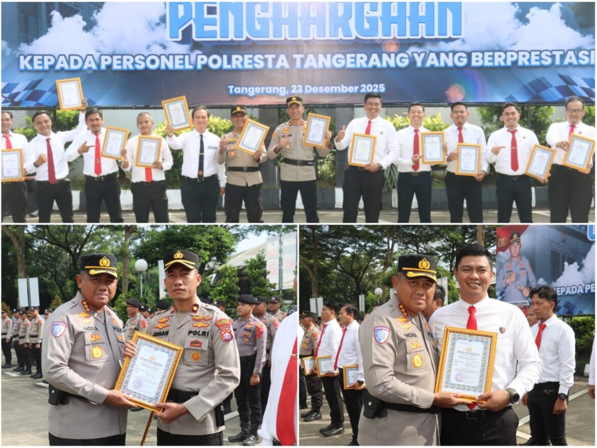 Ungkap Kasus Pembunuhan hingga Ranmor, Polsek Cikupa Raih Sejumlah Penghargaan