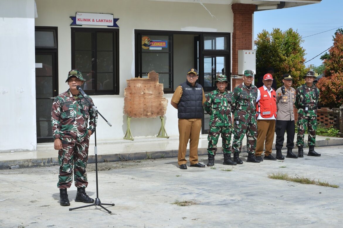 Kodim 0815/Mojokerto Gelar Apel Pasukan dan Latihan Simulasi Penanggulangan Bencana Alam di Pacet
