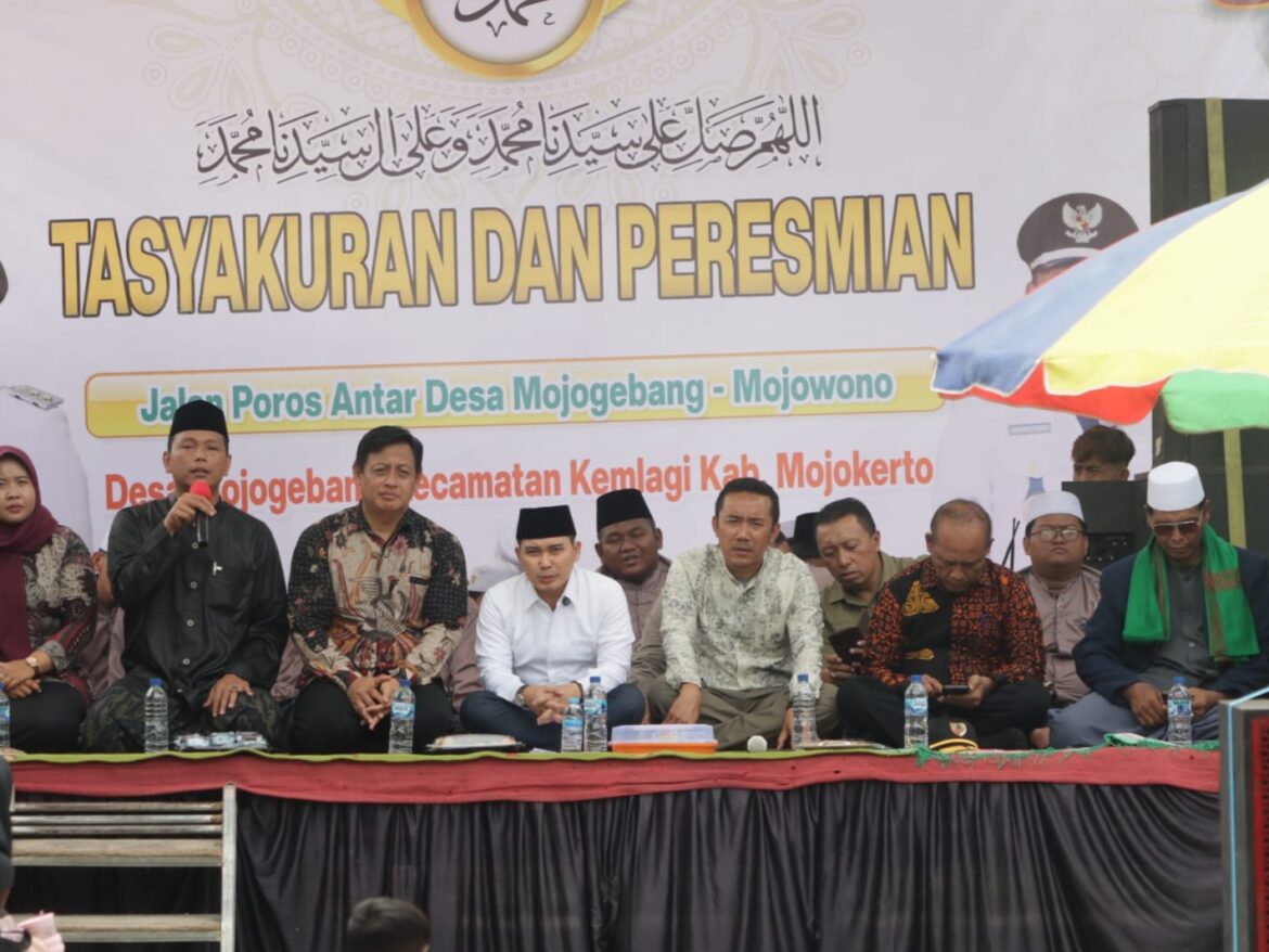 Bupati Mojokerto Resmikan Jalan Poros Dusun Kelompok, Permudah Akses Warga Mojogebang