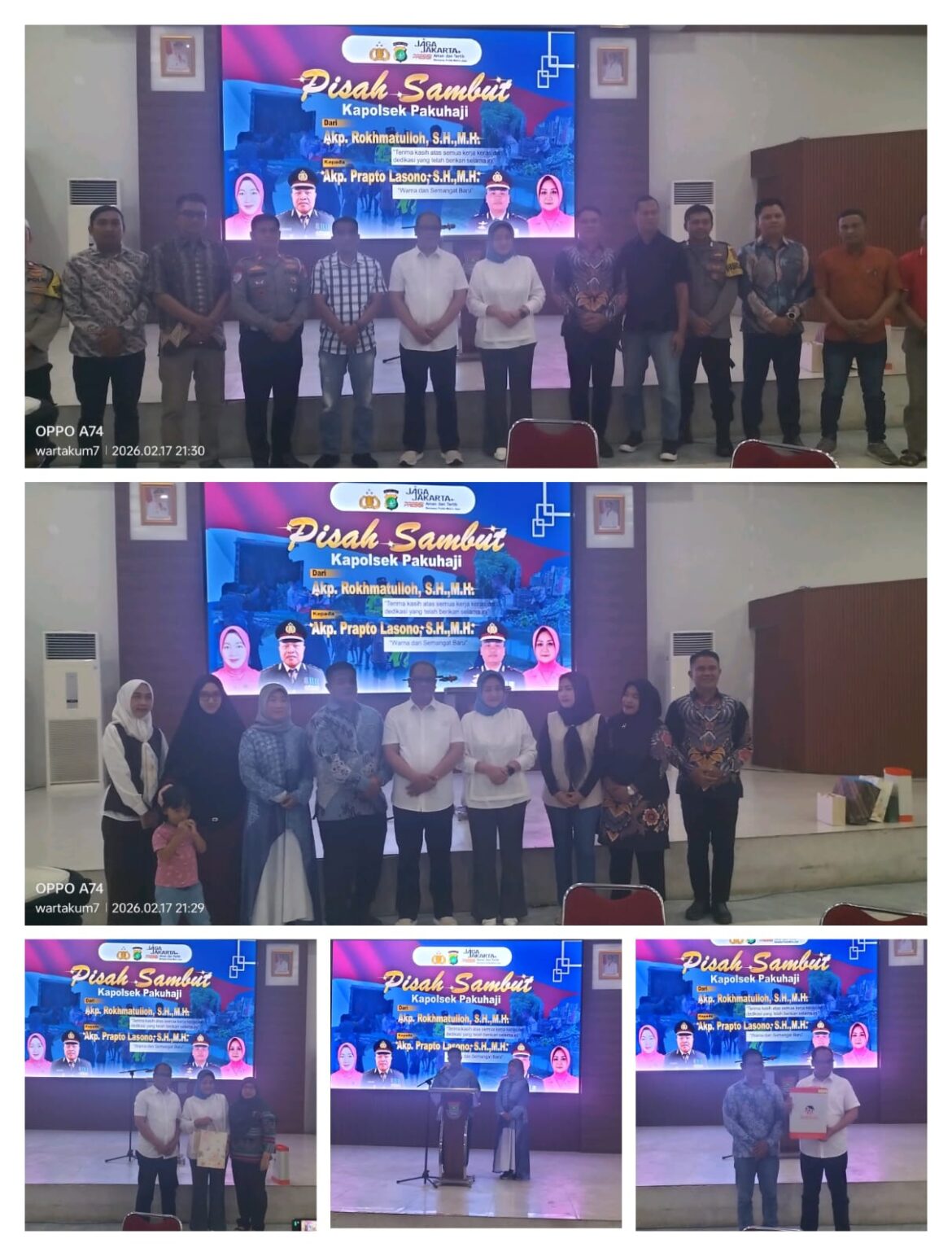 AKP Prapto Lasono Resmi Menjabat Sebagai Kapolsek Pakuhaji