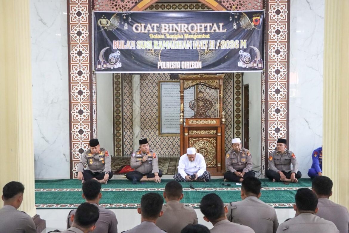 Sambut Ramadhan 1447 H, Polresta Cirebon Gelar BINROHTAL Perkuat Mental dan Spiritualitas Personel