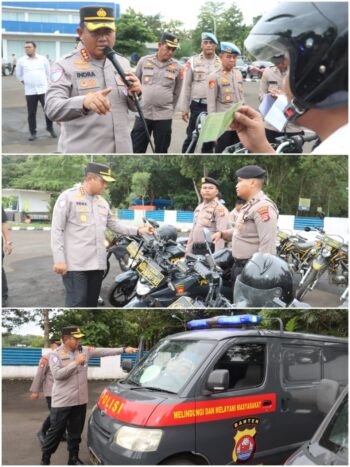 Jelang Operasi Ketupat Maung 2026, Kapolresta Tangerang Cek Kesiapan Kendaraan Dinas