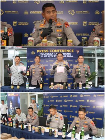 Polresta Tangerang Amankan 2.268 Botol Miras dan 10.779 Butir Obat Keras dalam Operasi Pekat Maung 2026