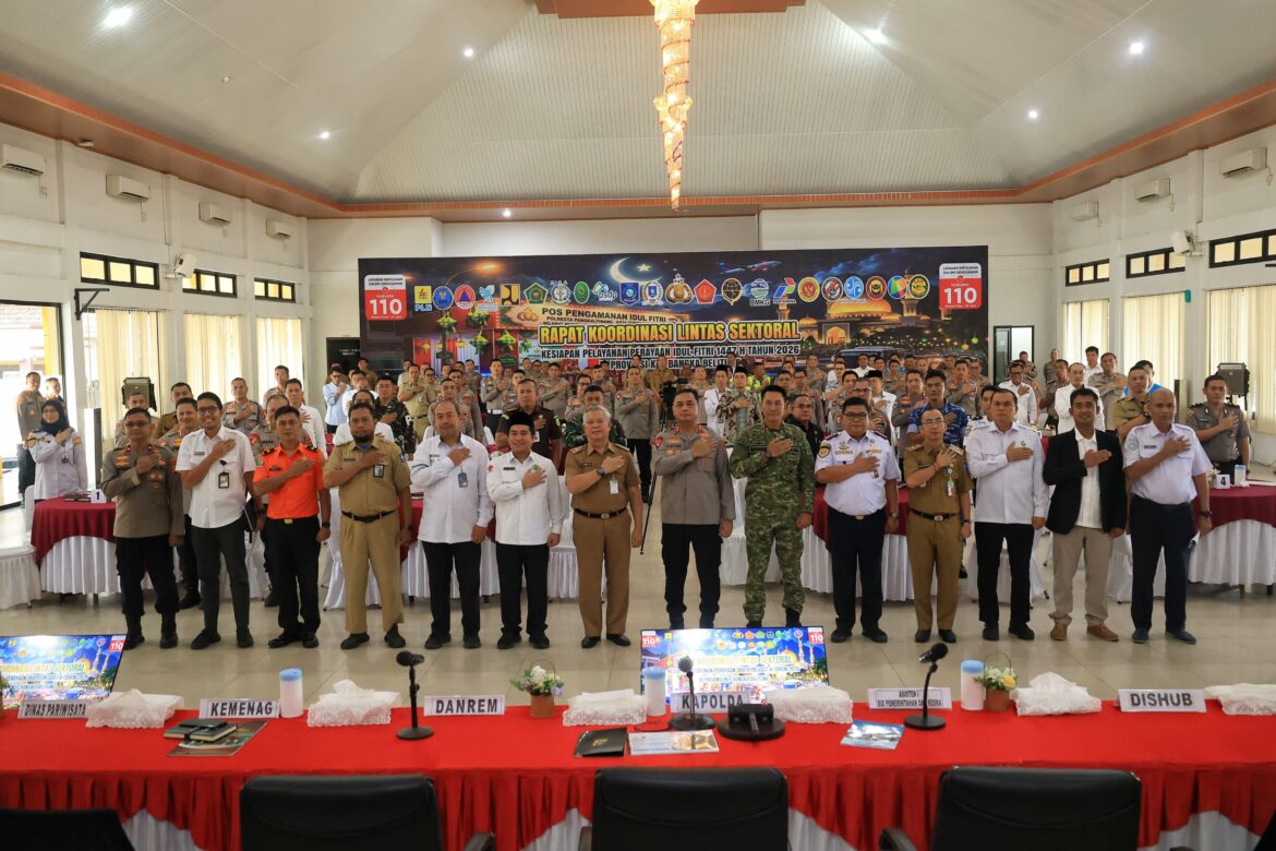 Polda Babel Gelar Rakor Lintas Sektoral Operasi Ketupat 2026, Pastikan Kesiapan Pengamanan Idul Fitri 1447 H